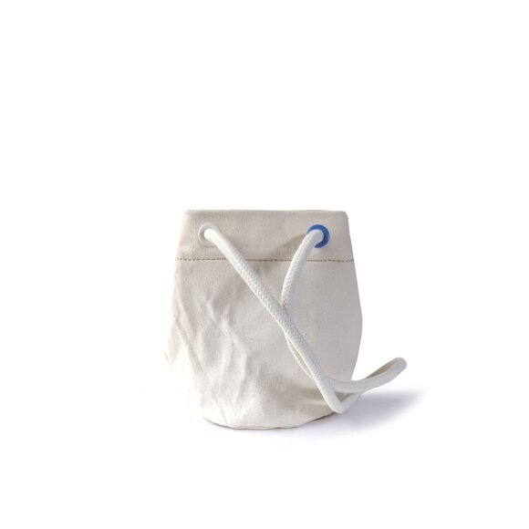 NEW MADEWELL Canvas Bag Small Natural w/ Multicolor Accent Bucket Pouch Bag - Picture 9 of 9